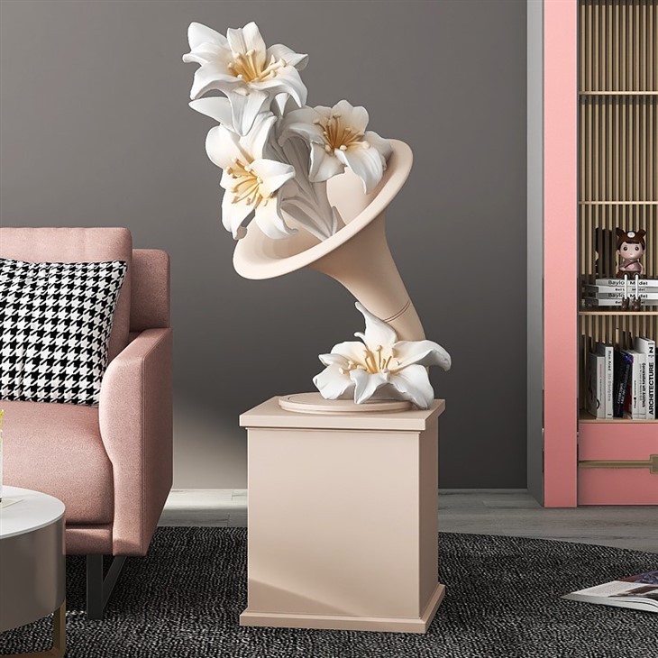 Phonograph Resin Art Sculpture